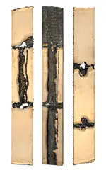 Enrique Broglia, Triptyque, tableau-volume en bronze