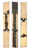 Enrique Broglia, Triptyque, tableau-volume en bronze