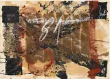 Antoni Tàpies, Cuatro cuadrados negros y 81, 1979, technique mixte sur papier kraft