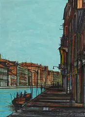 Jean Carzou, Vue de Venise, 1962, huile sur toile