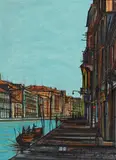 Jean Carzou, Vue de Venise, 1962, huile sur toile