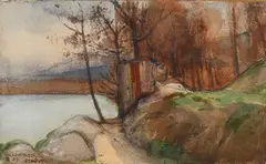 Genève by Charles-Clos Olsommer, aquarelle et crayon sur papier, sold Jun 2025