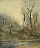Pierre Pignolat, Premier printemps, huile sur toile