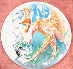 Study for the by Alain Jacquet, 1987, huile sur toile, sold Jun 2025