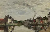 Eugène Louis Boudin, Bruxelles, le canal de Louvain