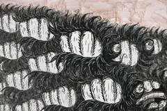 Mark Dean Veca, Bruto, 1996, technique mixte sur toile