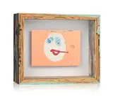 Bruce High Quality Foundation, Composition, sculpture en technique mixte (acrylique sur plaque de cuivre dans un emboîtage en bois peint et vitre en plexiglas)