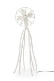 Maarten Baas, Clay floorfan medium (white), 2007, sculpture en argile industrielle (résine) et squelette métallique