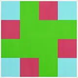 Richard Paul Lohse, Composition verte, sérigraphie en couleurs