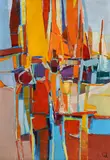 Gabriel Godard, Composition, huile sur toile