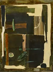 Andrzej Kowalski, Obraz R-p 1, 1959, huile sur panneau