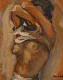 Emmanuel Mané-Katz, Nu, huile sur isorel