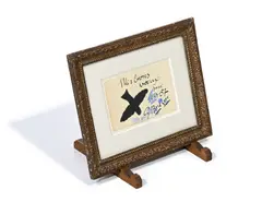 Mes bons voeux by Georges Braque, 1957, aquarelle et encre sur papier, sold Mar 2025