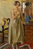 Benjamin Vautier, Jeune femme dans un intérieur, 1925, huile sur toile