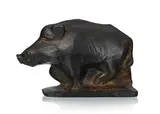 Robert Hainard, Sanglier, sculpture en bronze
