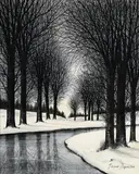 Jacques Deperthes, Neklo, huile sur toile