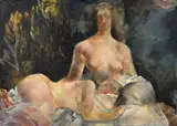 Rodolphe-Théophile Bosshard, Les deux sœurs, 1941, huile sur toile