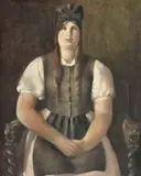 Rodolphe-Théophile Bosshard, Portrait de Mademoiselle Fauquez, 1930, huile sur toile