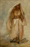Frederick Arthur Bridgman, Jeune Algérienne, 1886, huile sur toile