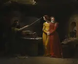 Jean-Antoine Laurent, La sorcière, 1813, huile sur panneau