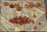 Robert Organ, Strawberries and peaches, 1985, huile sur toile
