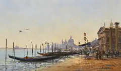 Venise by Frits Johan Goosen, huile sur toile, sold Dec 2024