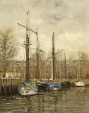 Frits Johan Goosen, Rotterdam, huile sur toile