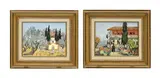 Yves Brayer, Chapelle dans les oliviers, 1975, huiles sur toile