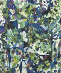 Theodore Appleby, Composition abstraite, huile sur toile