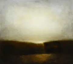 James Howie, Landscape, 1969_,_ huile sur toile marouflée sur panneau