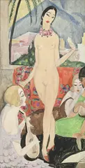 Gerda Wegner, Danseuse et musiciennes, c. 1925, aquarelle et gouache sur papier