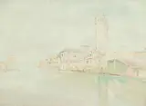 Vladimir de Terlikowski, Vue de Venise, 1931, huile sur toile
