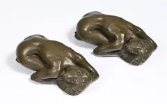 Jacques Le Nantec, Lune, 1990, 2 sculptures en résine