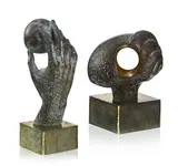 José Luis Fernández, Caracola, deux sculptures en bronzes patinés
