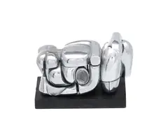 Miguel Ortiz Berrocal, Mini Maria, 1968-1969, nickel-plated Zamak, moonstone, acrylic