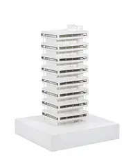 Pierre Bismuth, Complexe des villas/Bâtiment Le Corbusier, 2010, maquette en bois et carton bois peint