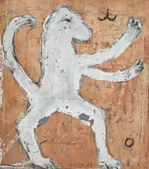 Leo by Alexis Gorodine, 2003, tempera sur toile, sold Dec 2024