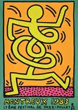 Keith Haring, Montreux 1983, sérigraphie couleurs, premier tirage par Albin Uldry