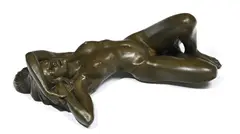 Jacques Le Nantec, Sans titre, 1990, Nu allongé sur le dos, sculpture en résine