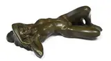 Jacques Le Nantec, Sans titre, 1990, Nu allongé sur le dos, sculpture en résine