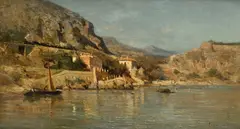 Adolphe Appian, Paysage côtier, 1871, huile sur toile