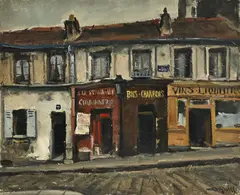 Takanori Oguiss, Rue Nicolet, Montmartre, 2021, huile sur toile