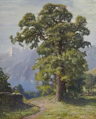 Albert H. Gos, Châtaigne, huile sur toile