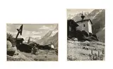 Heinrich Steiner, Die Kapelle von Eistein Lötschental, 2 photographies, estampillées "Albert Steiner Photograph St. Moritz" et situéesau verso