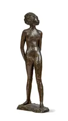 Milo Martin, Femme marchant, sculpture en bronze
