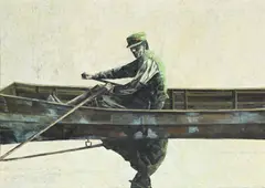 Marc-Antoine Fehr, Le passeur, 1992, huile sur toile