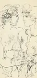 Hans Erni, Le couple, 1985, crayon et feutre sur papier