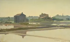 Henri Dufaux, Martigues, 1926, huile sur toile