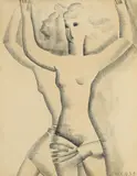 Rodolphe-Théophile Bosshard, Figures féminines, 1929, fusain sur papier