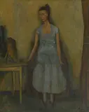 René Victor Auberjonois, Femme devant le miroir, 1944, huile sur toile